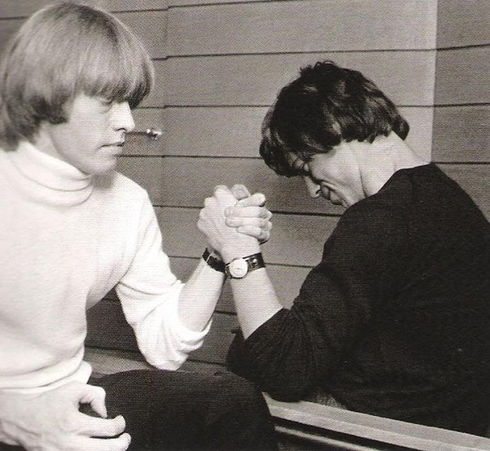 Brian and Mick Armrestling Brian and Mick Armrestling